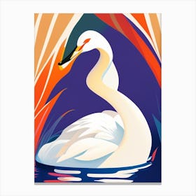 Swan Pop Matisse Bird Canvas Print