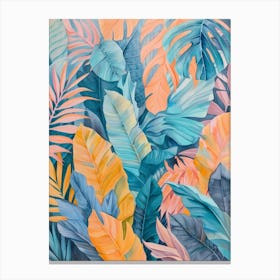 Tropical Leaves 50 Canvas Print