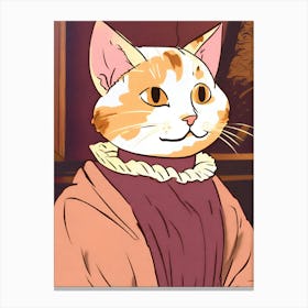 Cat In A Dress Canvas Print