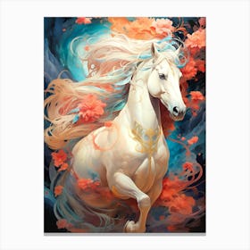 White Horse In The Sky Canvas Print