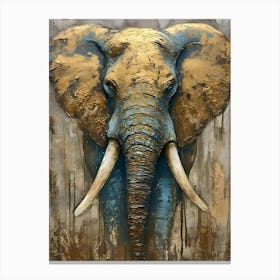 Elephant Head Canvas Print