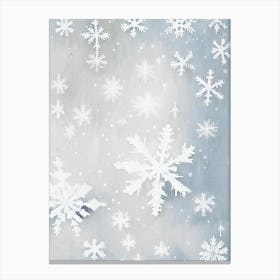 Snowflakes In The Snow,  Snowflakes Rothko Neutral 1 Canvas Print