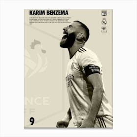 Karim Benzema Canvas Print