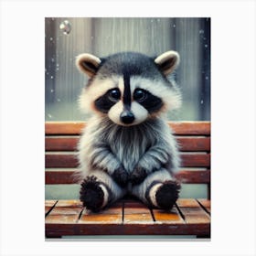 Cute Raccoon Canvas Print