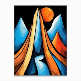 Abstract Mountains 13 Canvas Print