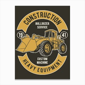 Bulldozer Service 1 Canvas Print