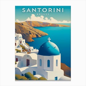 Santorini Travel Canvas Print