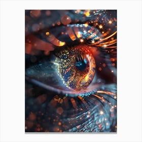Abstract Image Of A Human Eye Canvas Print