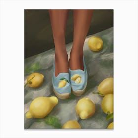 Lemon Steps Canvas Print