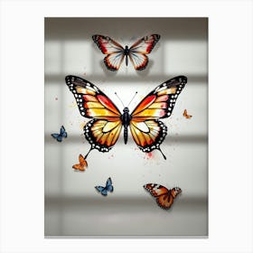 Monarch Butterflies Canvas Print