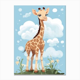 Baby Animal Illustration  Giraffe 1 Canvas Print