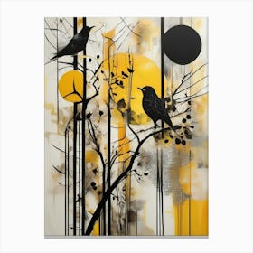 Birds In The Tree 1 Canvas Print