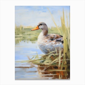 Bird Painting Mallard Duck 2 Canvas Print