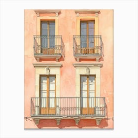 Salamanca Europe Travel Architecture 3 Canvas Print