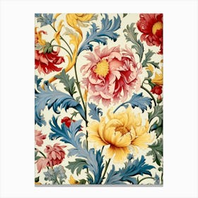 Floral Wallpaper 312 Canvas Print