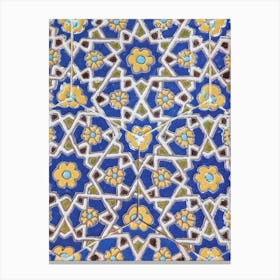 Colourful Tiles Along The Silk Road Canvas Print