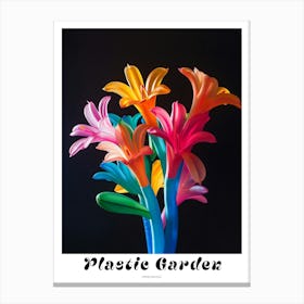 Bright Inflatable Flowers Poster Honeysuckle 4 Canvas Print