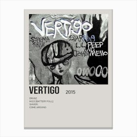 Vertigo By Lil Peep Minimalist Album Poster 1 Canvas Print