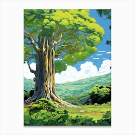 Atherton Tablelands Curtain Fig Tree Australia  Canvas Print
