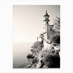 Antalya, Turkey, Photography In Black And White 1 Canvas Print