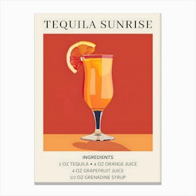 Tequila Sunrise Canvas Print