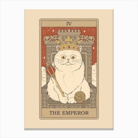 The Emperor   Cats Tarot Canvas Print