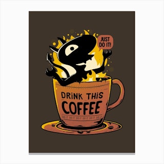Luci Coffee Canvas Print