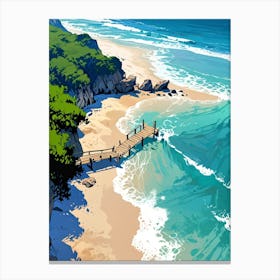 Beach Huts Canvas Print