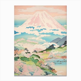 Mount Iwate In Iwate, Japanese Landscape 1 Canvas Print