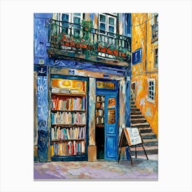 Porto Book Nook Bookshop 2 Canvas Print