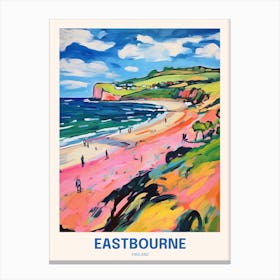 Eastbourne England Uk Travel Poster Canvas Print