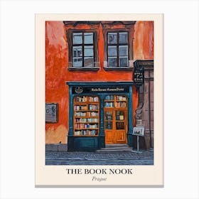 Prague Book Nook Bookshop 4 Poster Canvas Print