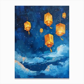 Sky Lanterns 1 Canvas Print