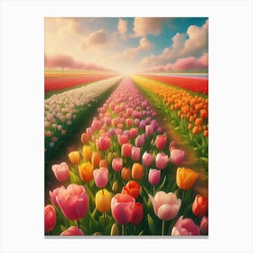 landscape flowers Canvas Print