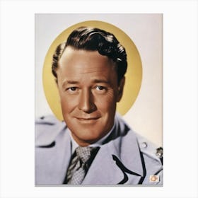 Edmund Gwenn Retro Collage Movies Canvas Print