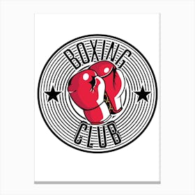 Boxing Club Logo Canvas Print