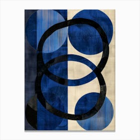 Blue Circles 31 Canvas Print