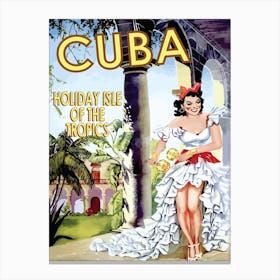 Cuba, Holiday Island Canvas Print