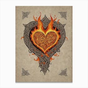Celtic Heart Canvas Print