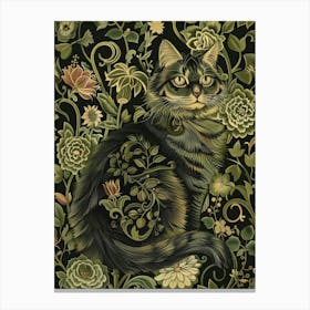 Cat In The Garden 8 Canvas Print