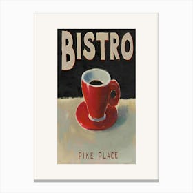 Bistro Pike Place Canvas Print