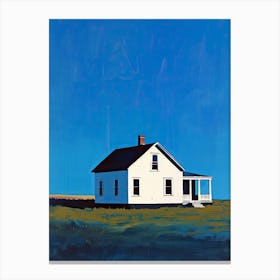 House On The Prairie, Montana Canvas Print
