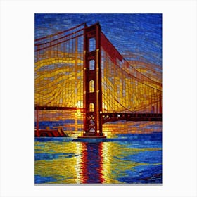 Golden Gate Bridge At Sunset 3 Canvas Print