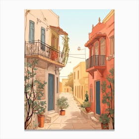 Nicosia Cyprus 1 Illustration Canvas Print