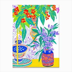 Jasmine Eclectic Boho Plant Canvas Print