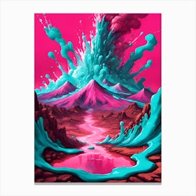 Volcano Pink 2 Canvas Print