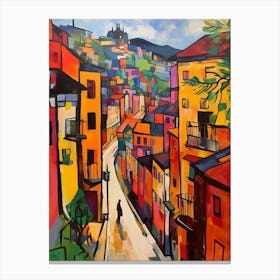 Bilbao Spain 3 Fauvist Painting Canvas Print