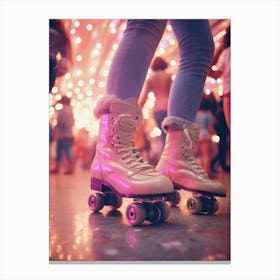 Roller Skater Party Canvas Print