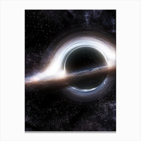 Interstellar Black Hole Canvas Print