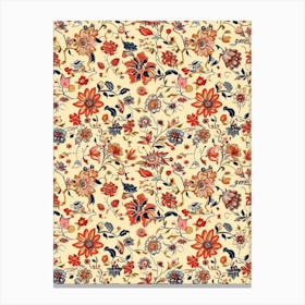 Clover Chic London Fabrics Floral Pattern 4 Canvas Print